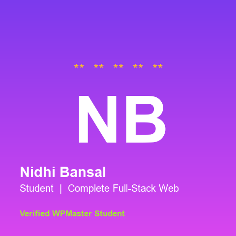 Nidhi Bansal